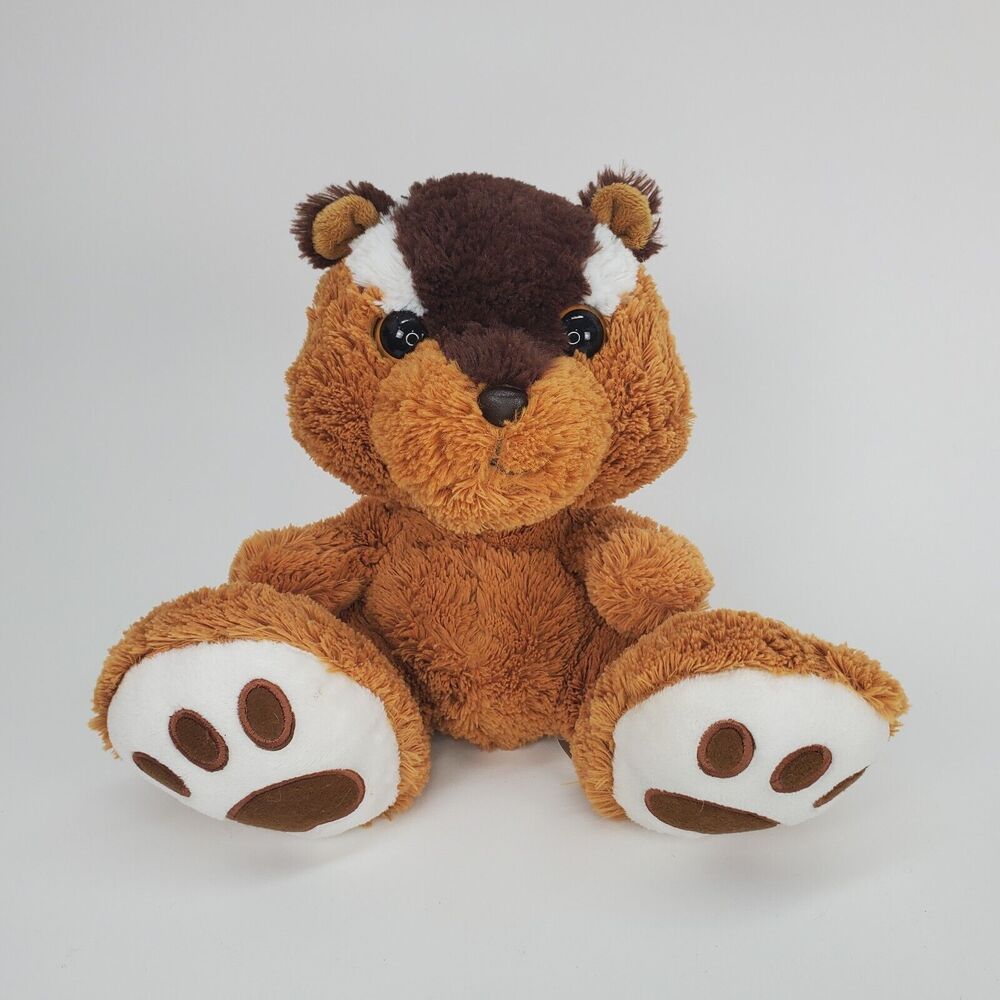 Aurora Plush Chipmunk Brown Tan Striped Stuffed Animal 9 inch Woodland Toy‎